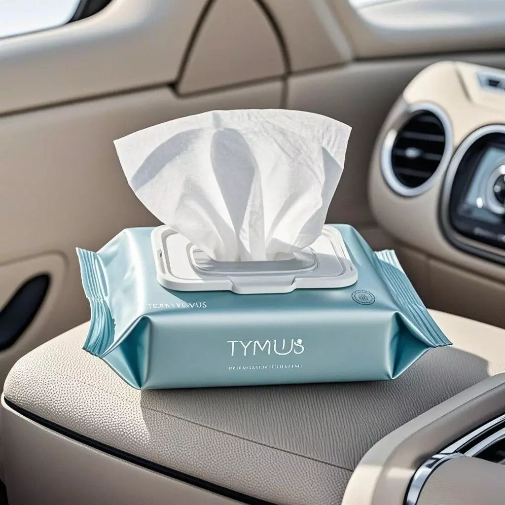 Tymus wet wipes para sa kotse bantay ang iyong kotse