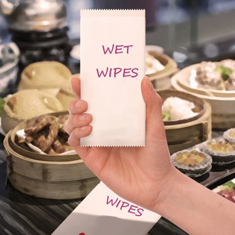 Basang wipe para sa restawran